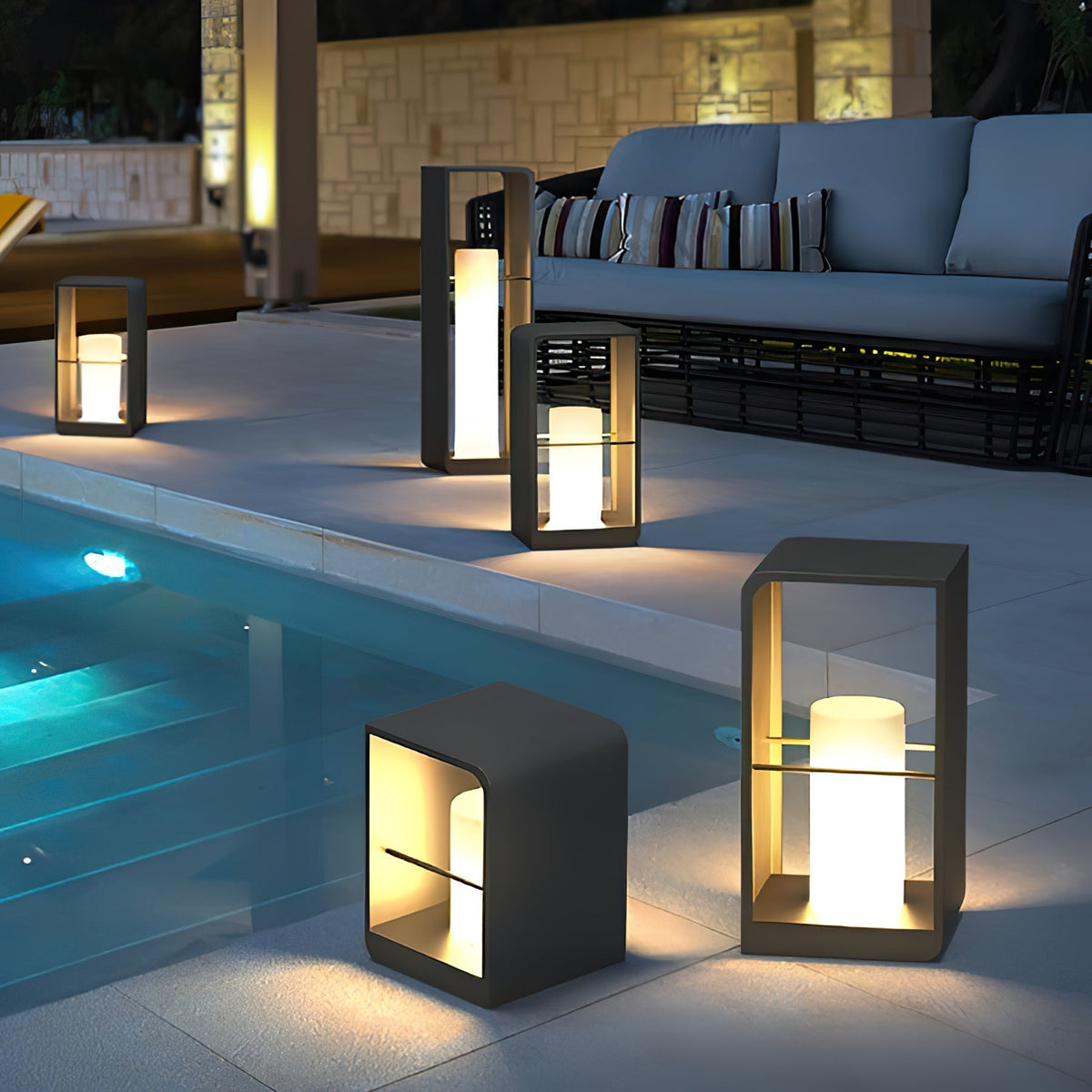 Led Lantern Garden Solar Outdoor Light