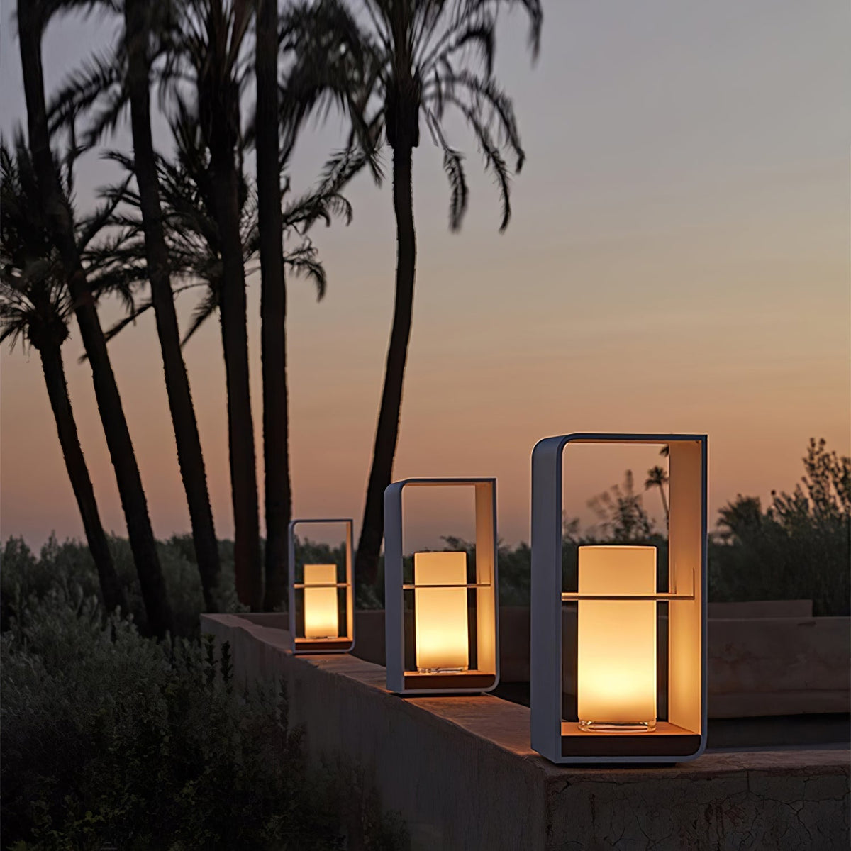 Led Lantern Garden Solar Outdoor Light