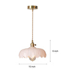 Retro Flower Glass Nordic Kitchen Pendant Lighting Li001973