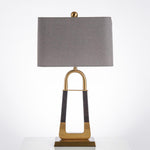 Artisan Leather-Textured Desk Lamp