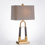 Artisan Leather-Textured Desk Lamp