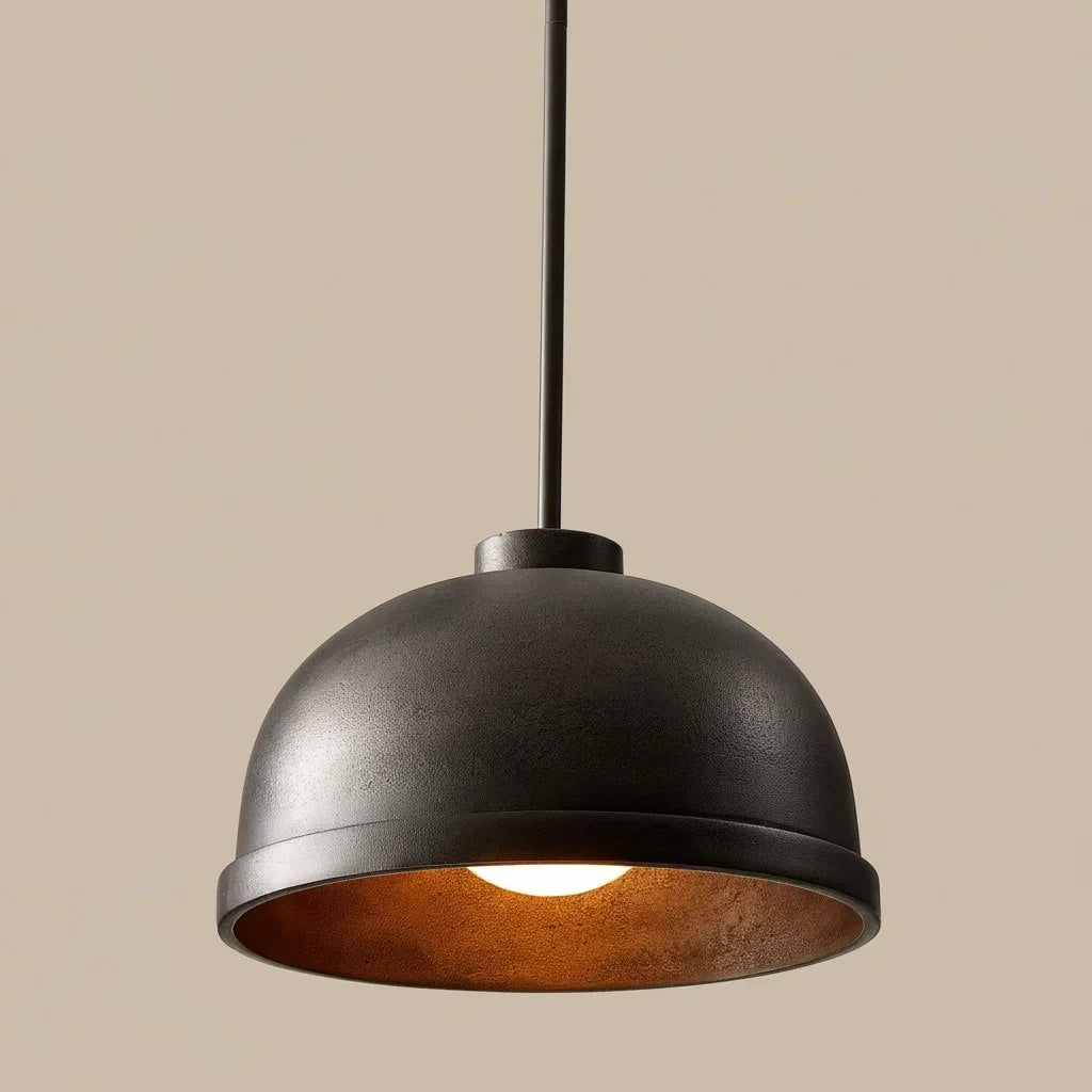 mabel-black-cast-aluminum-dome-pendant-light
