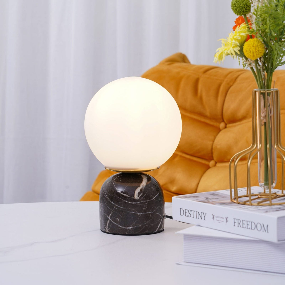 Small Marble Desk Lamp