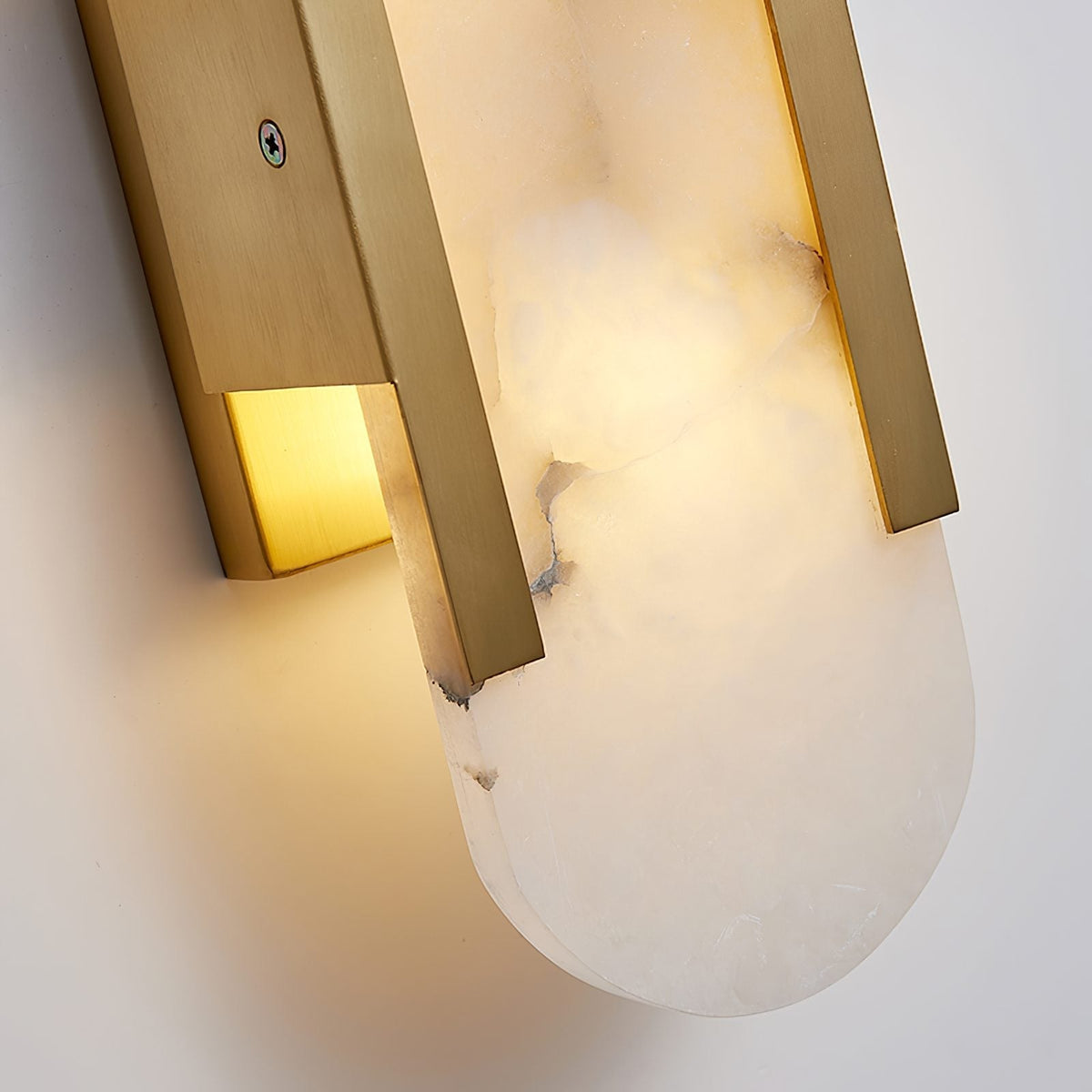 Melange Elongated Alabaster Sconce