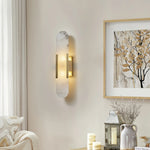 Melange Elongated Alabaster Sconce