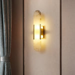 Melange Elongated Alabaster Sconce