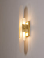 Melange Elongated Alabaster Sconce