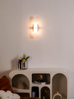 Melange Elongated Alabaster Sconce