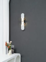 Melange Elongated Alabaster Sconce