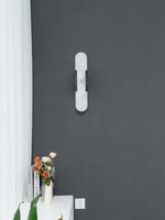 Melange Elongated Alabaster Sconce