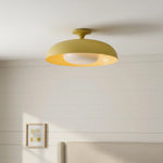 modern-yellow-metal-round-ceiling-light