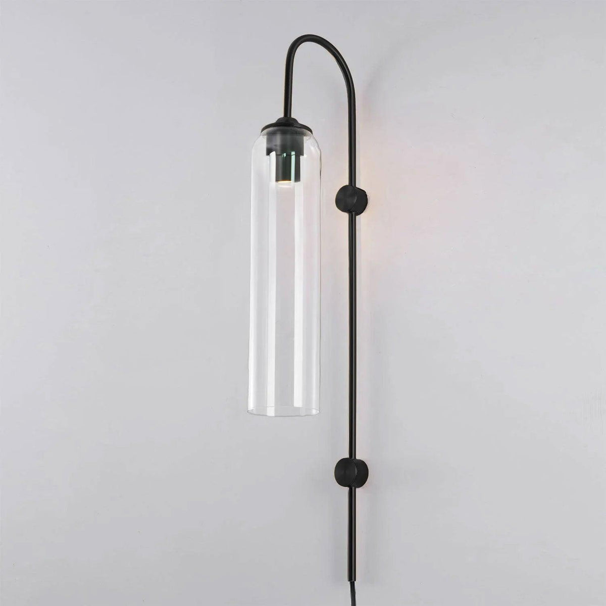 Modern Glass Plug In Wall Lamp
