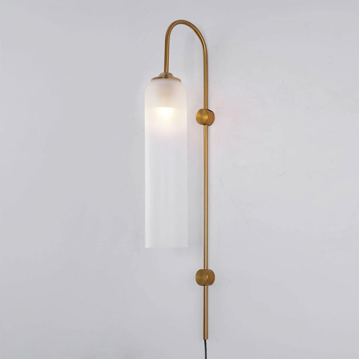Modern Glass Plug In Wall Lamp