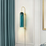 Modern Glass Plug In Wall Lamp