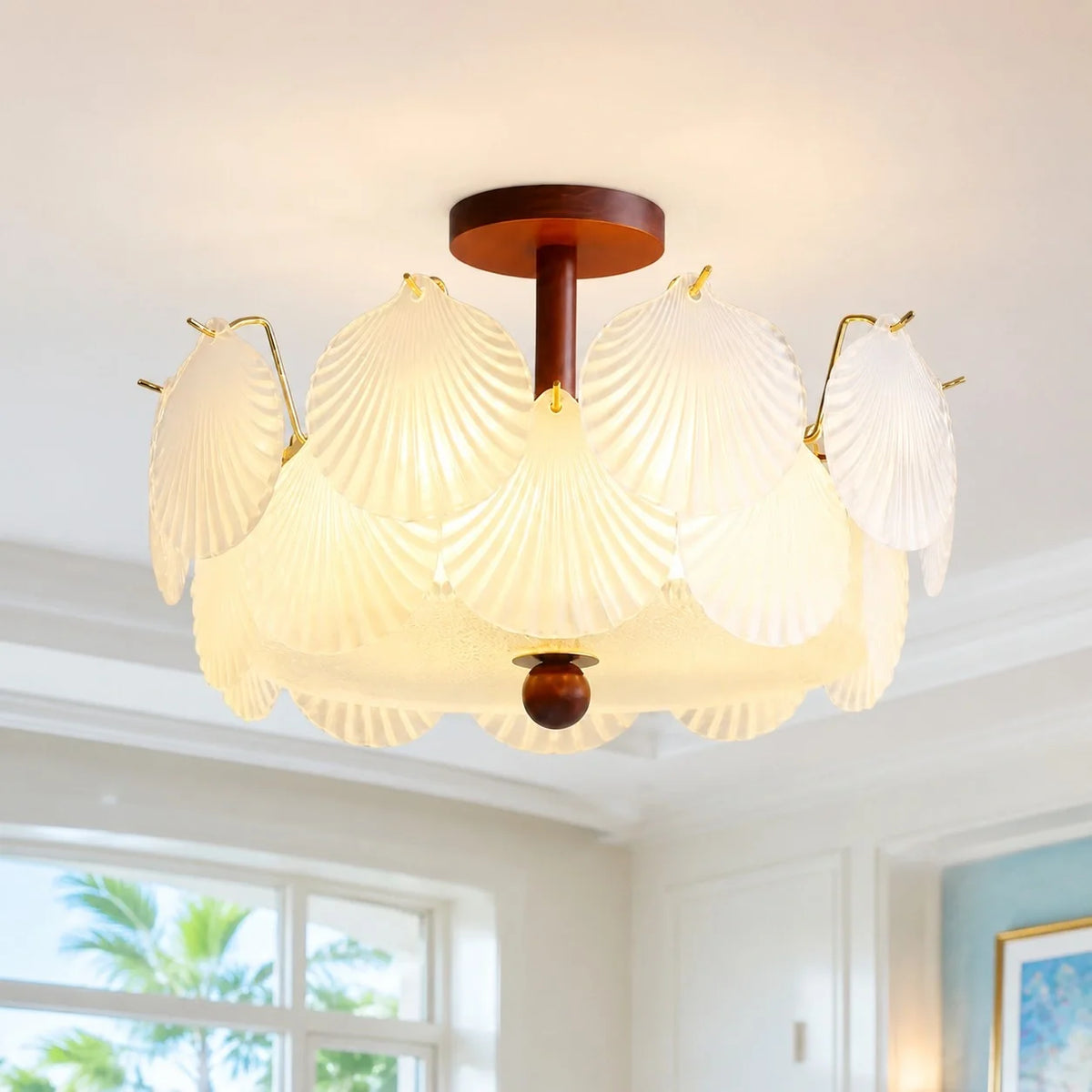 novin-french-vintage-glass-shell-ceiling-light