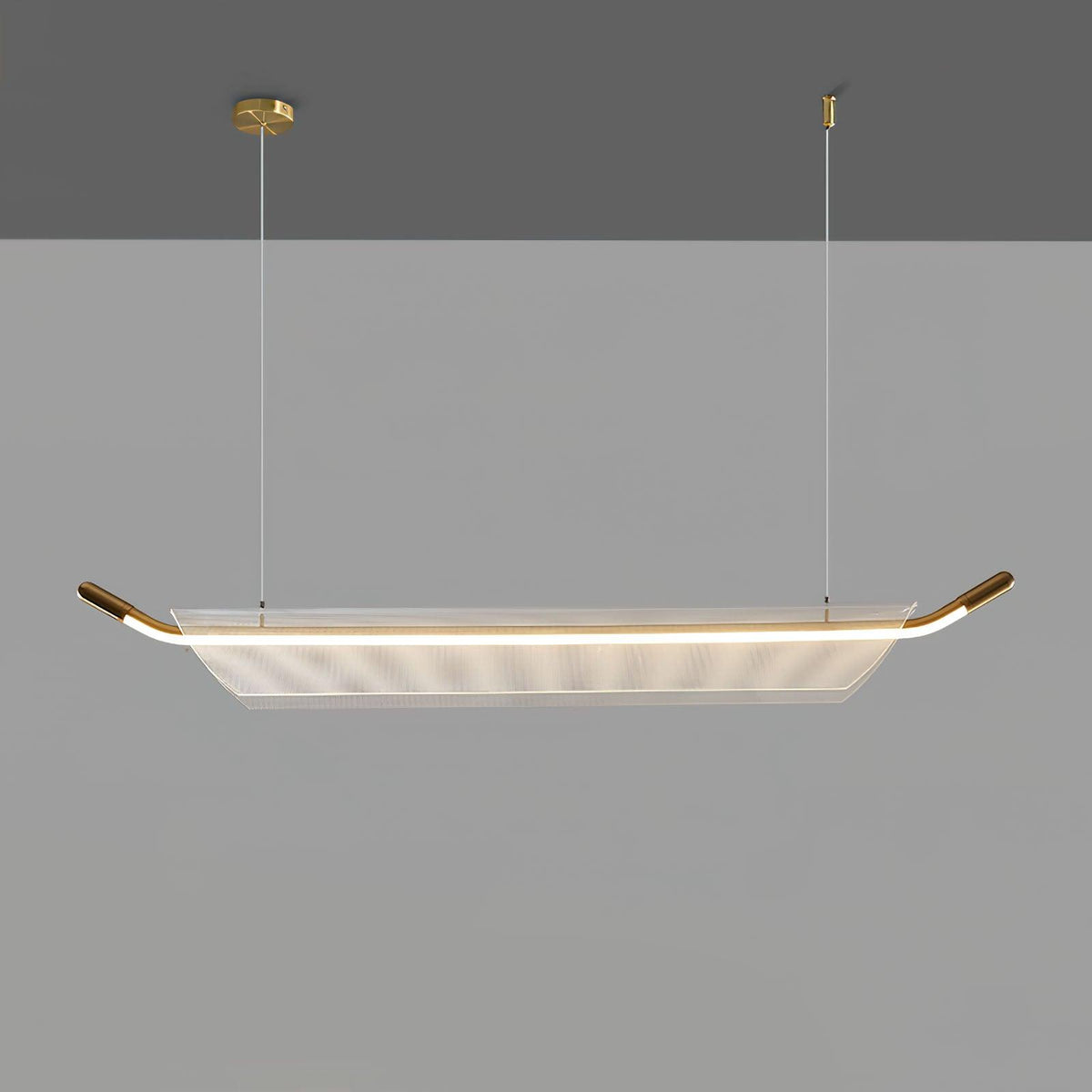 One Word Acrylic Pendant Light