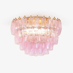 Poliedri Pink Ceiling Light