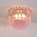 Poliedri Pink Ceiling Light
