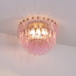 Poliedri Pink Ceiling Light