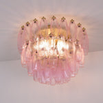Poliedri Pink Ceiling Light