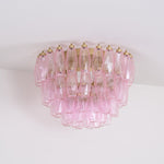 Poliedri Pink Ceiling Light