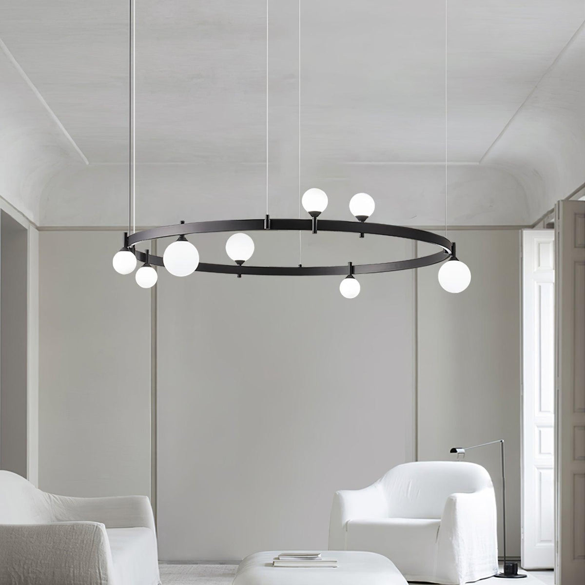 Pomi Round Chandelier Ceiling Light Fixture