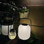 Portable Lantern Outdoor Table Lamp With Solar Panel