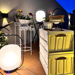 Portable Lantern Outdoor Table Lamp With Solar Panel