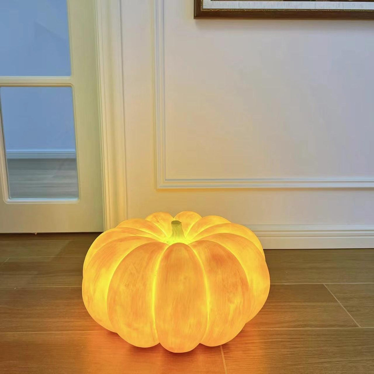 Portable Pumpkin Built In Battery Table Lamp