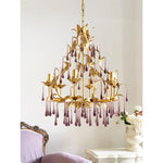 purple-glass-birdcage-chandelier