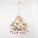 purple-glass-birdcage-chandelier