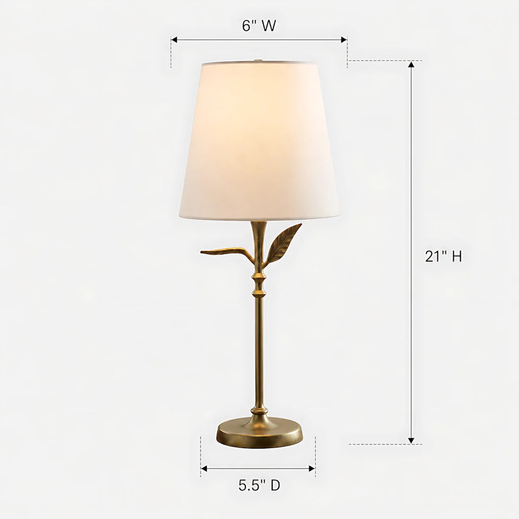 farmhouse-antique-brass-botanical-forged-iron-linen-table-lamp