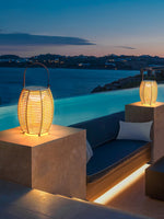 Lantern Built In Battery Table Lamp