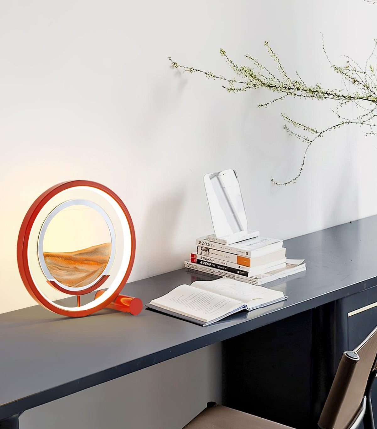 Relaxing Sand Built In Battery Table Lamp
