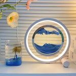 Relaxing Sand Built In Battery Table Lamp