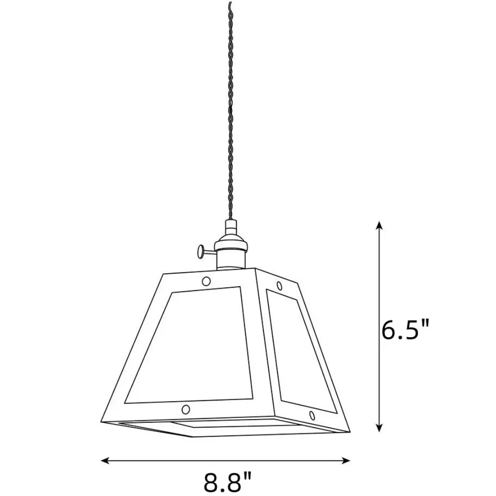 retro-floral-pattern-glass-pendant-light