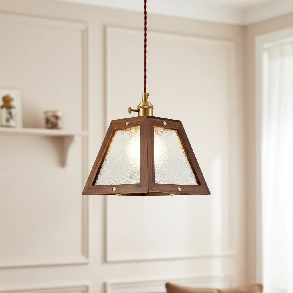 retro-floral-pattern-glass-pendant-light