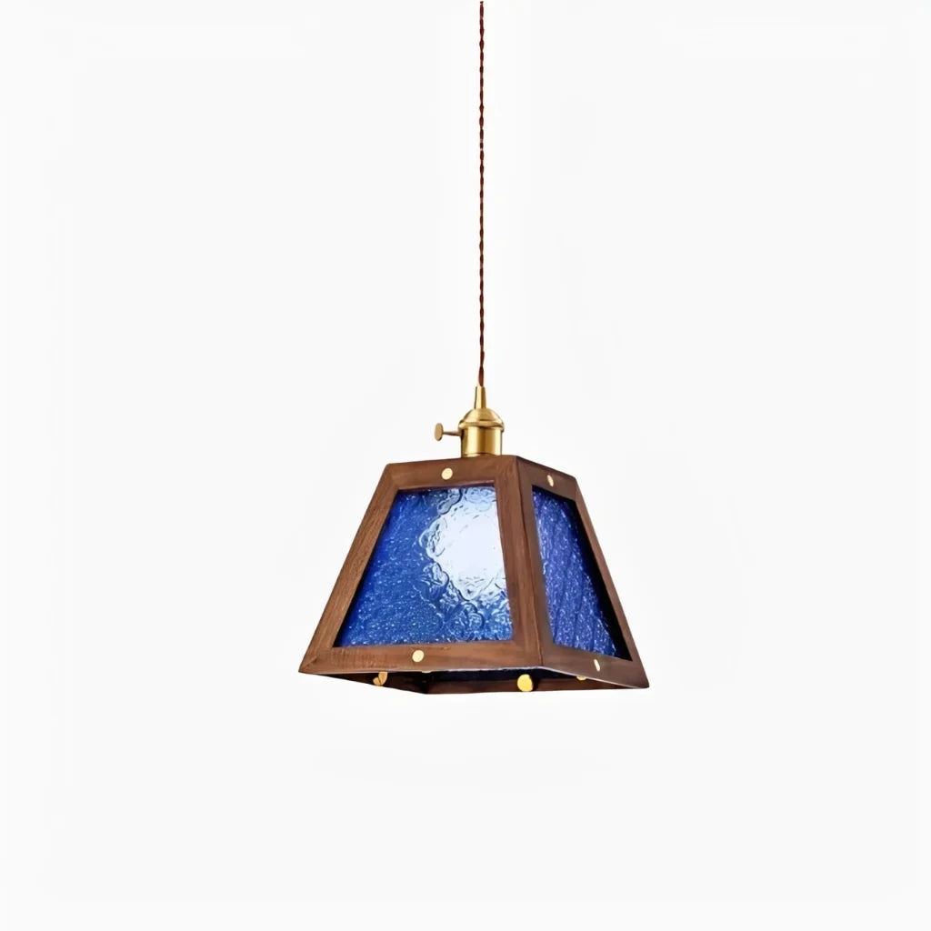 retro-floral-pattern-glass-pendant-light