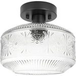 retro-pattern-glass-semi-flush-ceiling-light
