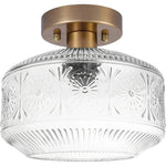retro-pattern-glass-semi-flush-ceiling-light