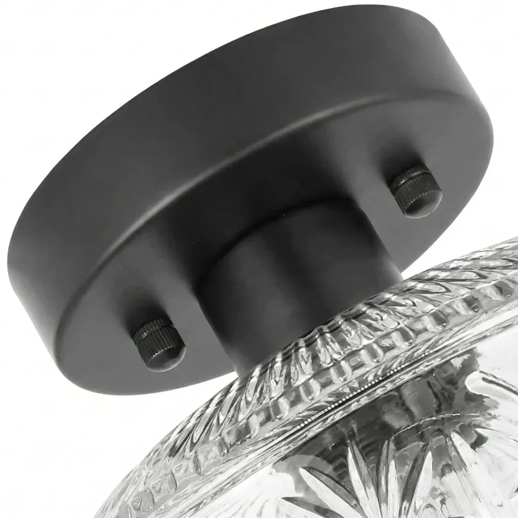 retro-pattern-glass-semi-flush-ceiling-light