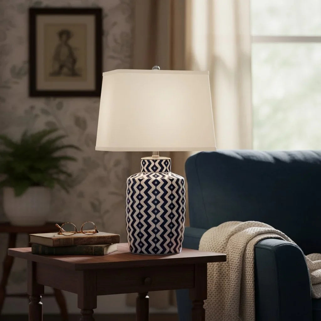 retro-geometric-carved-fabric-ceramic-table-lamp