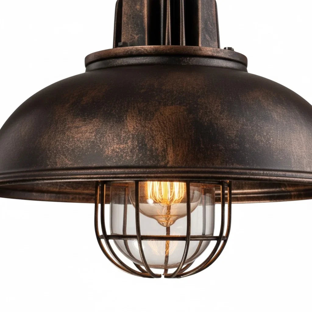 retro-industrial-dome-metal-pendant-light