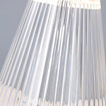 Ribbed Acrylic Built In Battery Table Lamp
