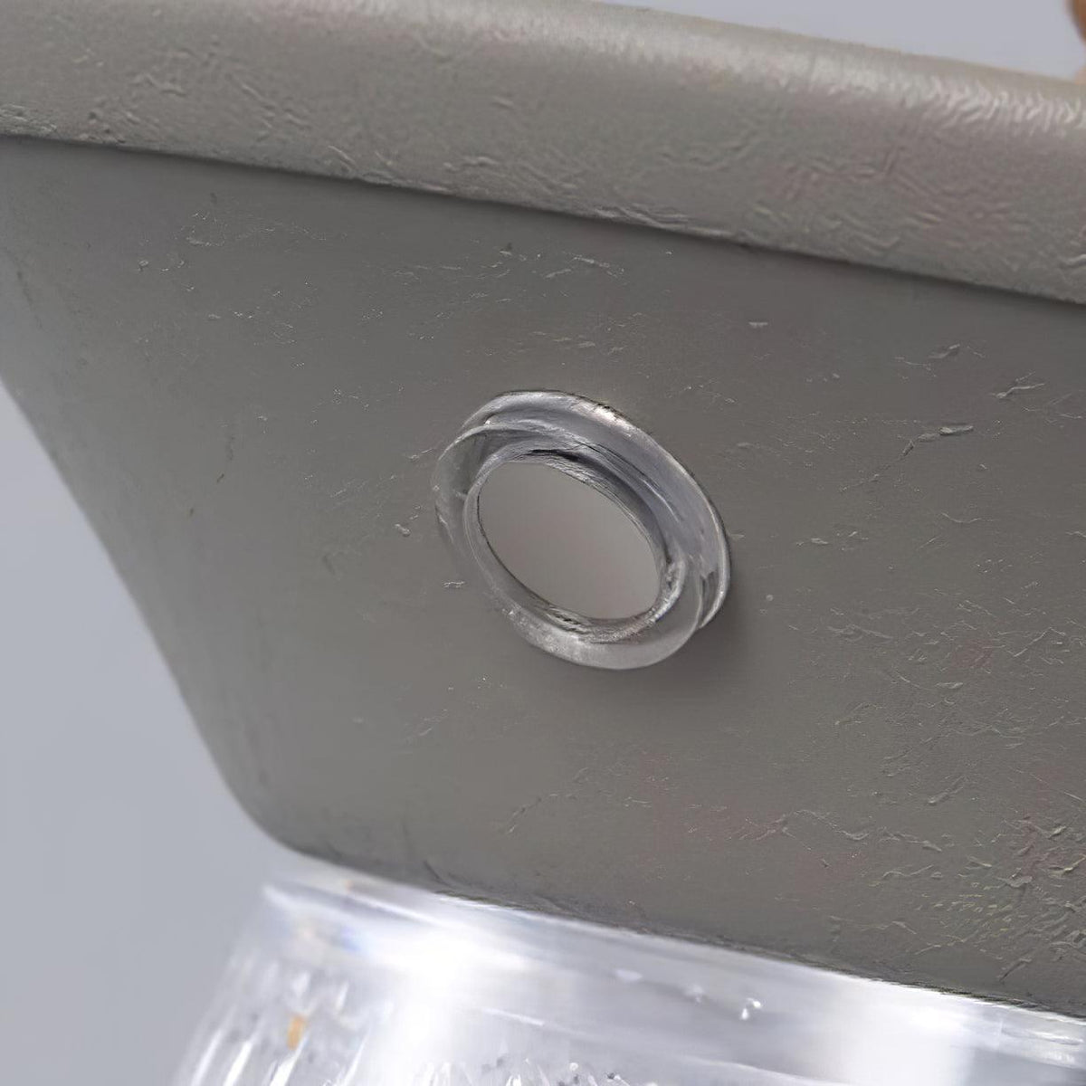 Ribbed Acrylic Built In Battery Table Lamp