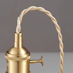 Ribbed Spiral Pendant Light