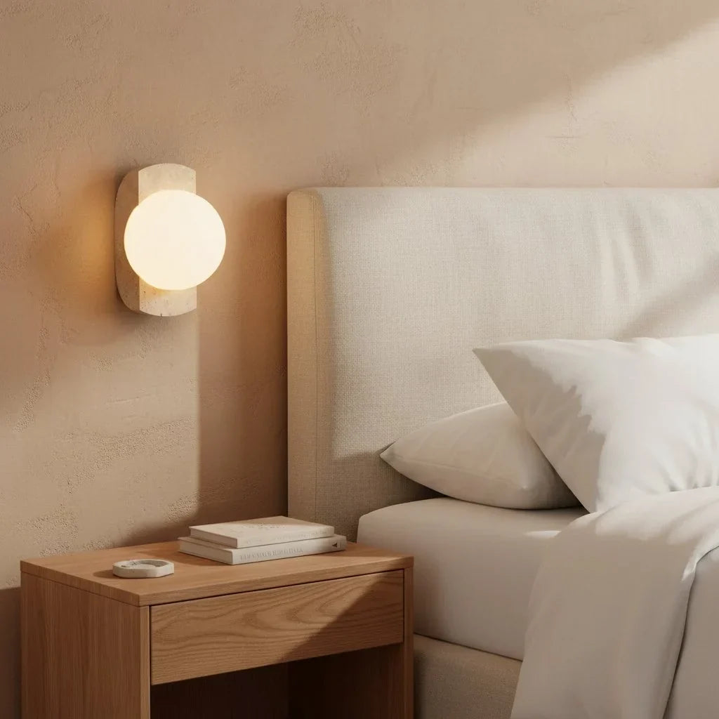 robin-minimalist-travertine-opaline-glass-globe-wall-sconce