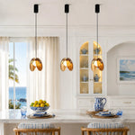 roen-modern-double-scallop-shell-amber-glass-pendant-light