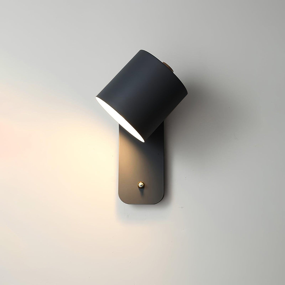 Rotatable Cylinder Plug In Wall Lamp
