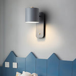 Rotatable Cylinder Plug In Wall Lamp